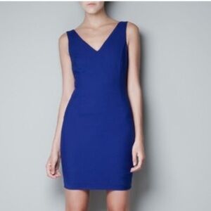 Zara Blue Sleeveless Dress